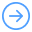 Icon of a blue color arrow pointing to the right